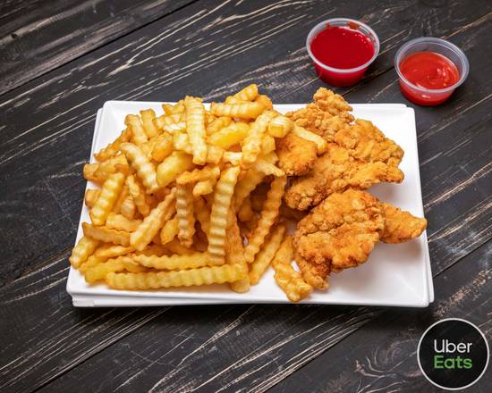 Order Chicken Tender Combo (4 pcs) food online from Cg Hibachi & Wings store, Norcross on bringmethat.com