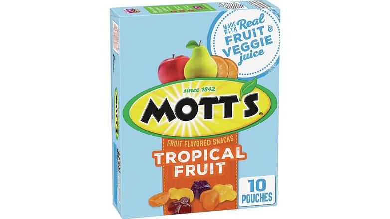 Order Mott'S Tropical Fruit Snacks - 10 Ct food online from Shell Rock Spring store, Bel Air on bringmethat.com