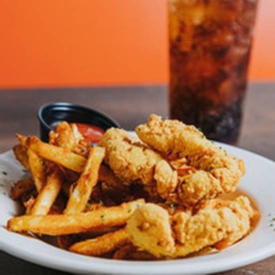 Order Kid's Catfish & Fries food online from HIEUX Boil Seafood House store, New Orleans on bringmethat.com