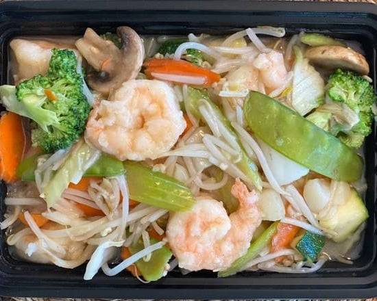 Order Shrimp Chop Suey food online from Little Chef Chinese Takeout @Aztec Food Hub store, San Diego on bringmethat.com