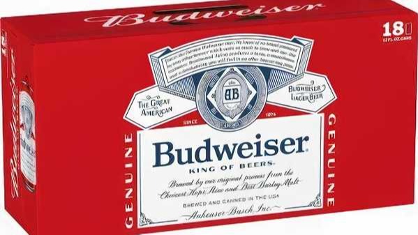 Order Budweiser 18 Pack 12 oz Can food online from Rebel store, San Jose on bringmethat.com