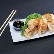 Order 5. Pan Fried Pot Stickers food online from Green island restaurant store, San Francisco on bringmethat.com