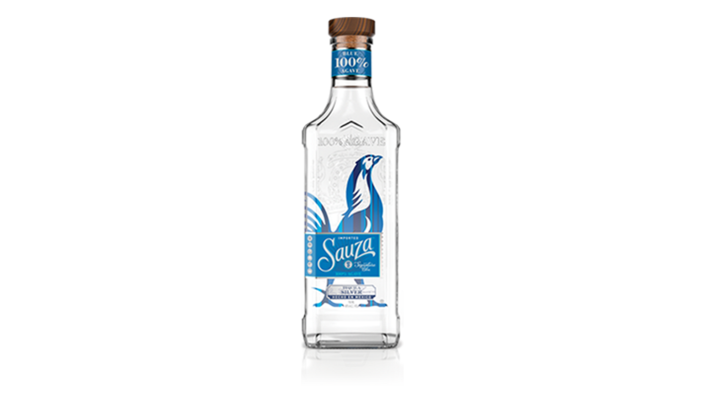 Order Sauza Blue Silver Tequila 750mL food online from Liquor Palace store, Burbank on bringmethat.com