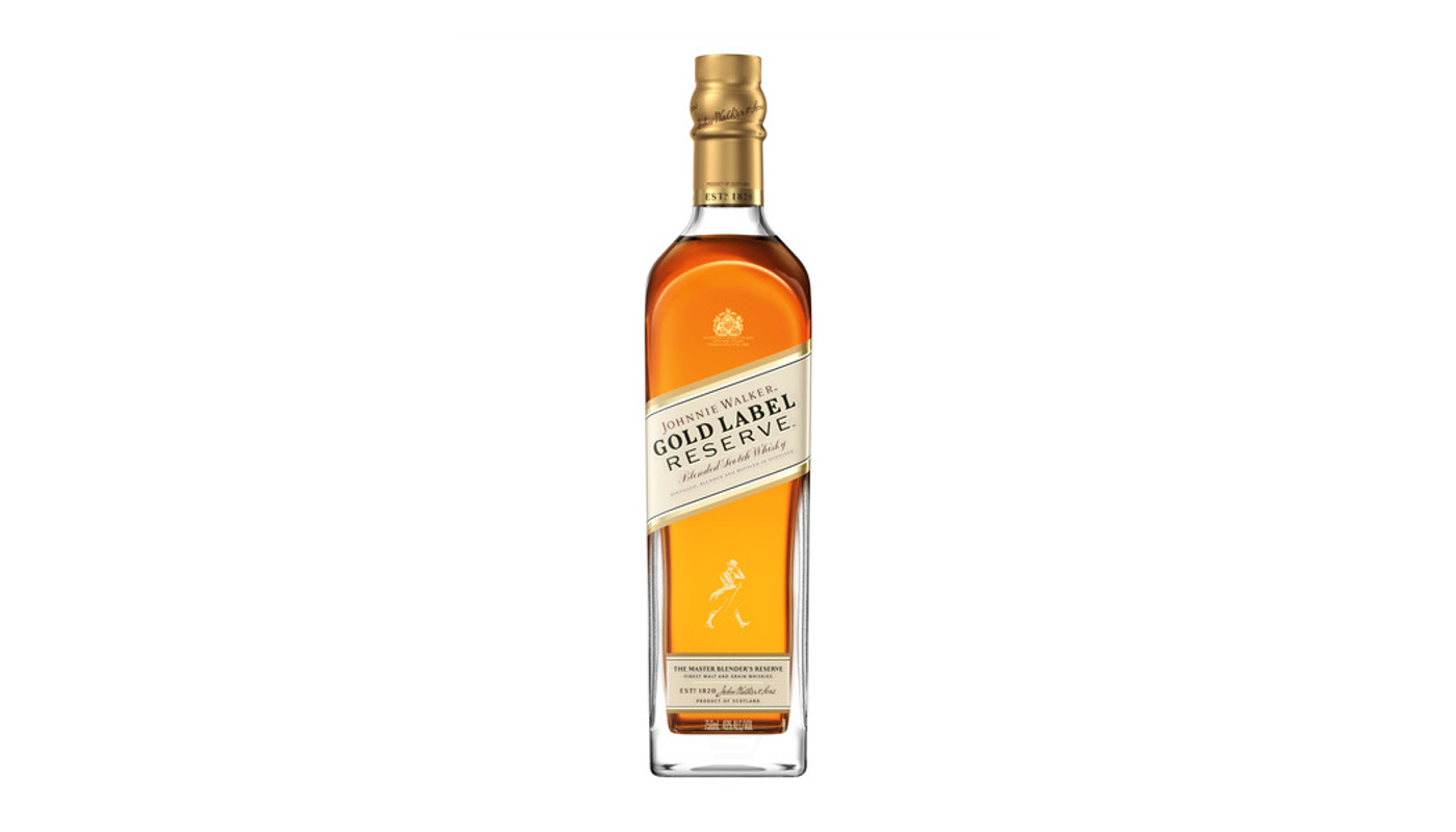 Order Johnnie Walker Gold Label Reserve Blended Scotch Whisky 750mL food online from Dimension Liquor store, Lake Forest on bringmethat.com