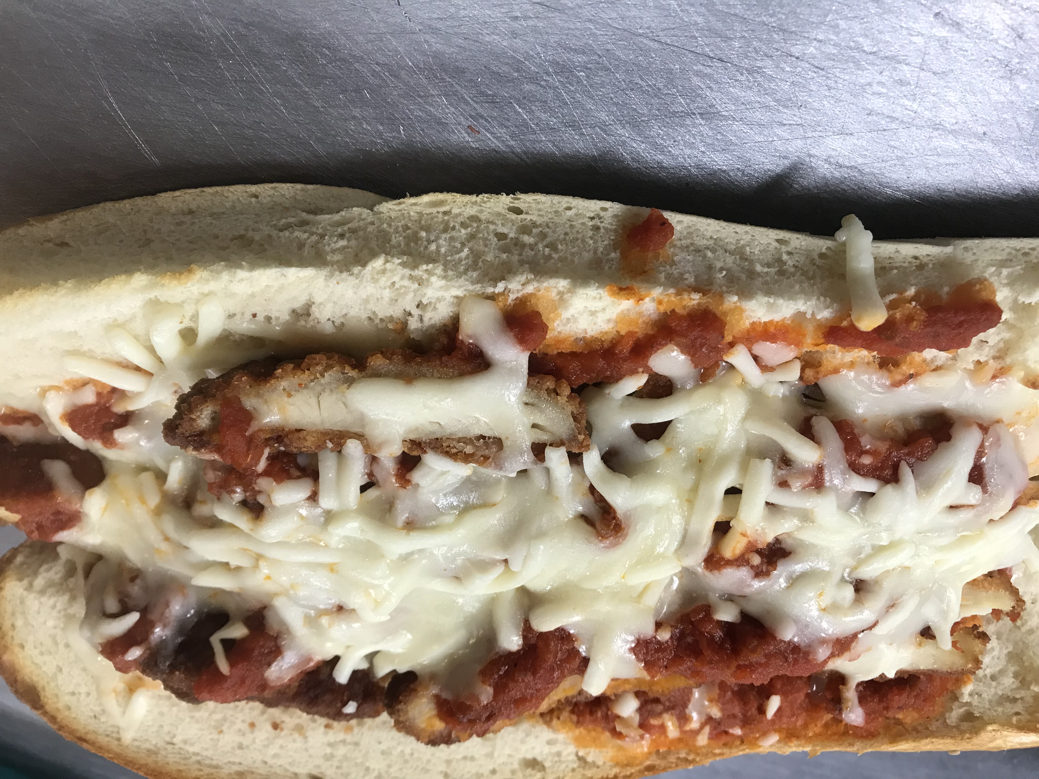 Order Chicken Parmesan Sandwich food online from Lennie Hoagies store, Philadelphia on bringmethat.com