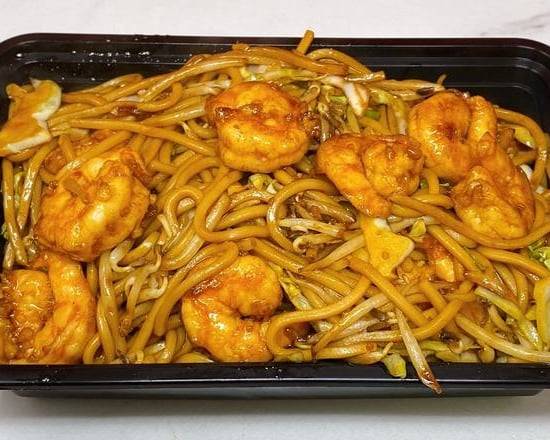 Order Shrimp Chow Mein food online from Little Chef Chinese Takeout @Aztec Food Hub store, San Diego on bringmethat.com