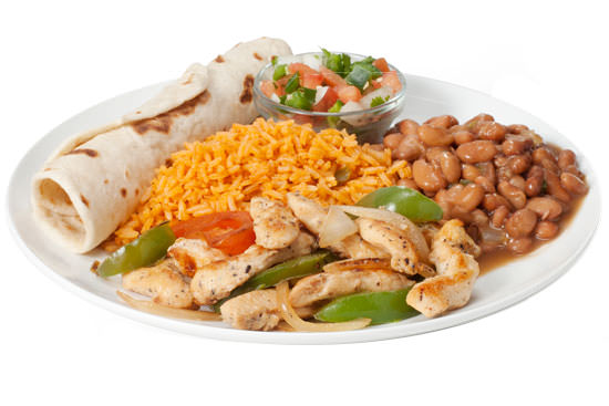 Order Chicken Fajita Lunch Plate food online from Laredo Taco Company store, Midland on bringmethat.com