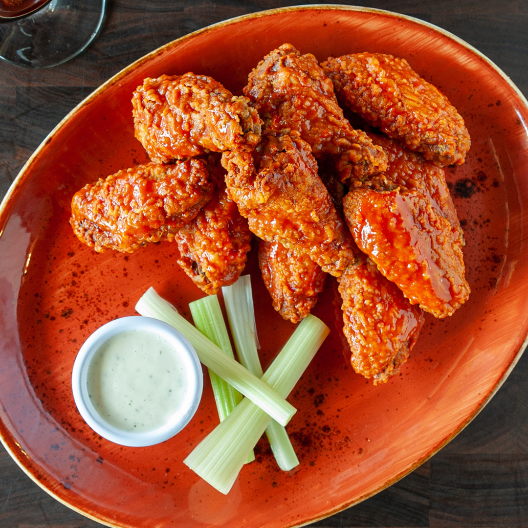 Order 10 Liberty Wings food online from Russo's Pizza store, Brownsville on bringmethat.com