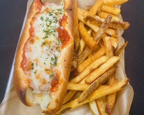Order Meatball Hoagie food online from The Quarter Bar & Grill store, Addison on bringmethat.com