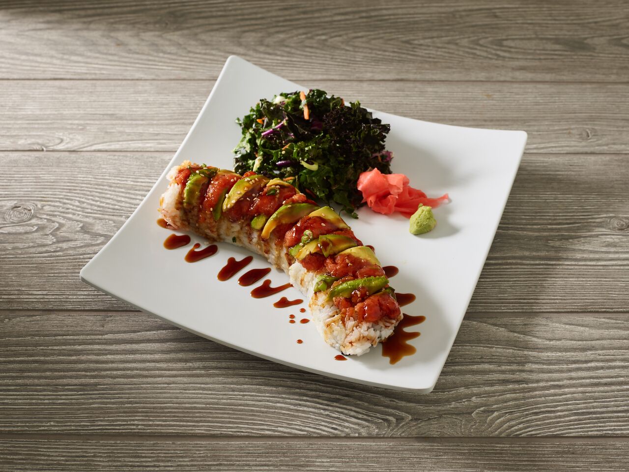 Order Tiger Roll - 10 pcs food online from SanSai Japanese Grill store, Chatsworth on bringmethat.com