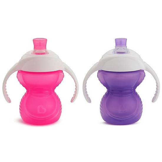 Order Munchkin® Click Lock™ 7 oz. Bite Proof Trainer Cups in Pink/Purple (Set of 2) food online from Bed Bath & Beyond store, Lancaster on bringmethat.com