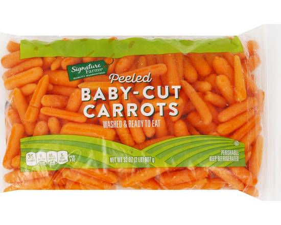 Order Signature Farms · Peeled Baby-Cut Carrots (32 oz) food online from Shaw's store, Newburyport on bringmethat.com