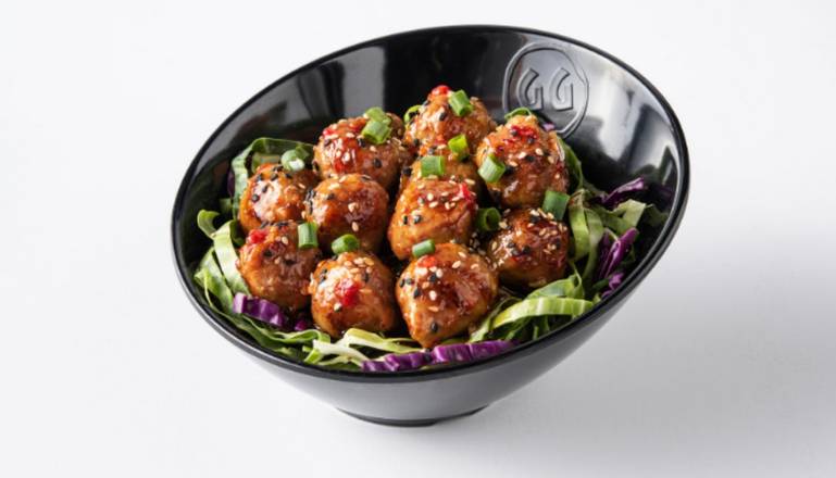 Order Sauced & Tossed Meatballs food online from Genghis Grill store, The Woodlands on bringmethat.com