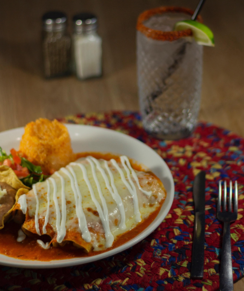 Order Enchilada Dinner food online from Los Arcos Mexican Grill store, Palatine on bringmethat.com