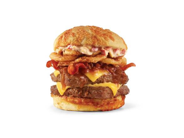 Order Big Bacon Cheddar Cheeseburger Double food online from Wendy store, SAN ANTONIO on bringmethat.com