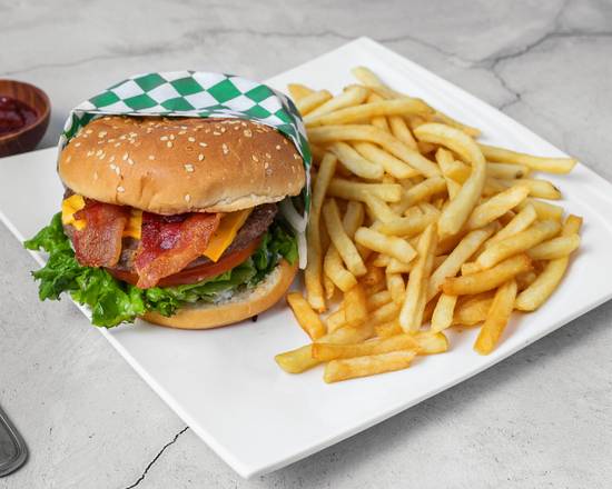 Order Bacon Cheeseburger food online from City Lunch Restaurant store, San Francisco on bringmethat.com