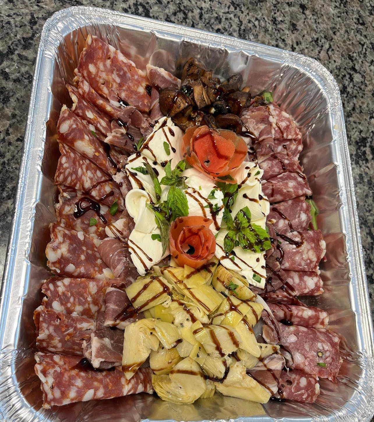 Order Cold Antipasto Catering - Half Tray food online from Danny's Pizzeria store, Stormville on bringmethat.com