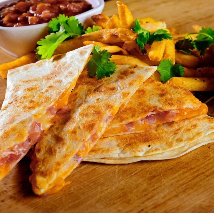 Order Cheese Quesadilla food online from Burgers 2 Beer store, Painesville on bringmethat.com