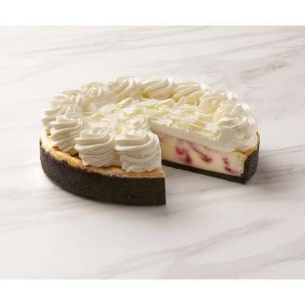 Order The Cheesecake Factory Bakery 10" White Chocolate Raspberry Cheesecake (80 oz) food online from 7-Eleven By Reef store, Marietta on bringmethat.com