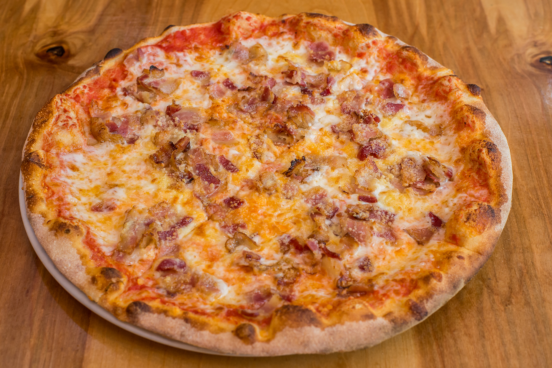 Order 76. Pizza Carbonara food online from Piola store, Houston on bringmethat.com