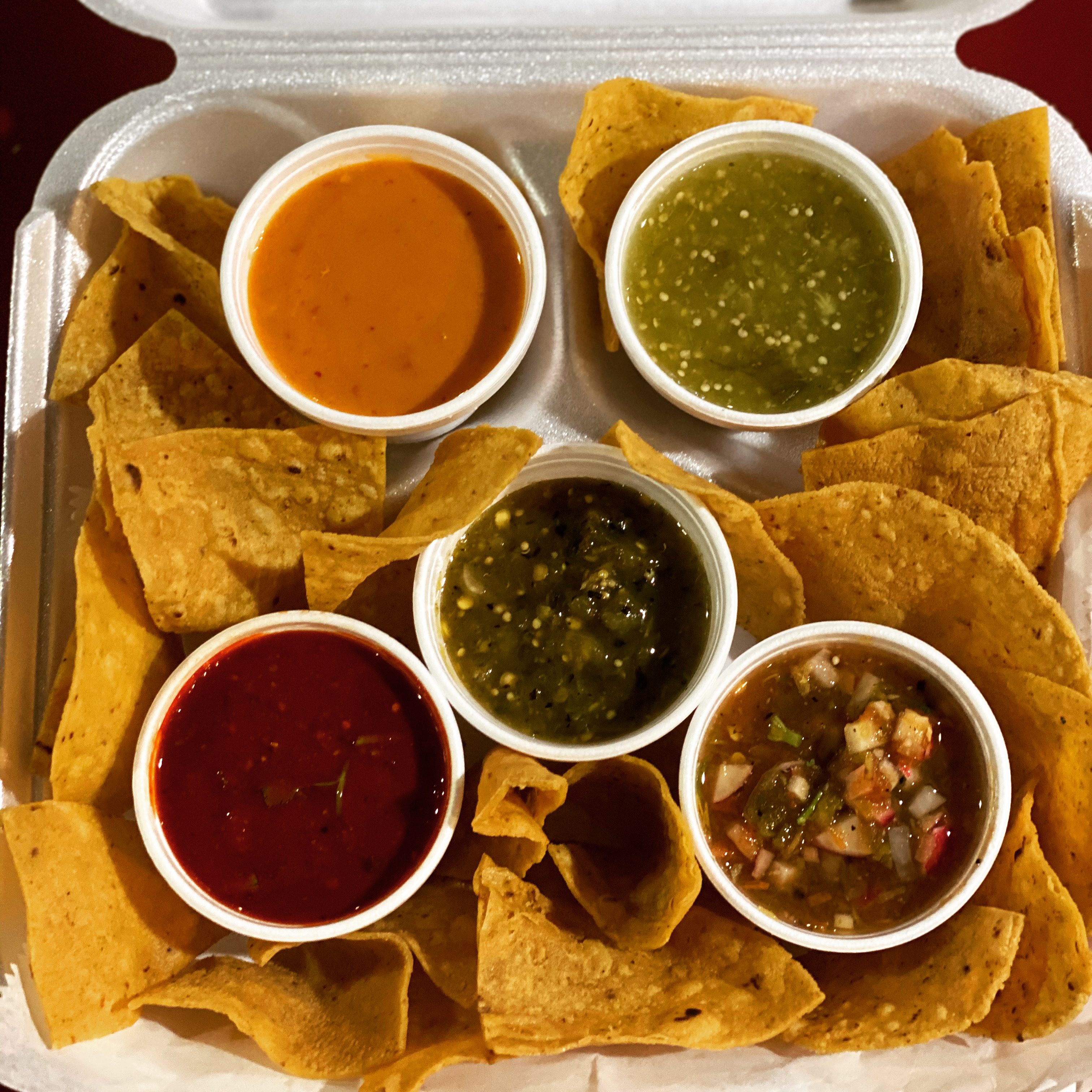 Order Salsa Flight food online from El Rancho Grande Inc store, Omaha on bringmethat.com
