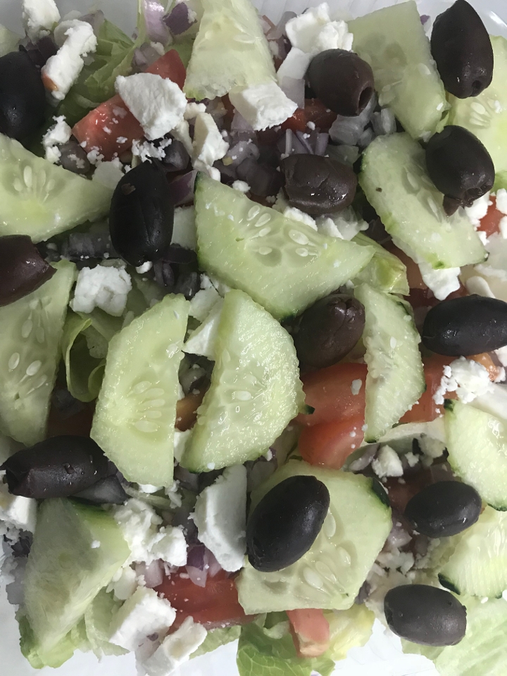 Order Small Greek Salad food online from Cj Pizza store, Plainfield on bringmethat.com