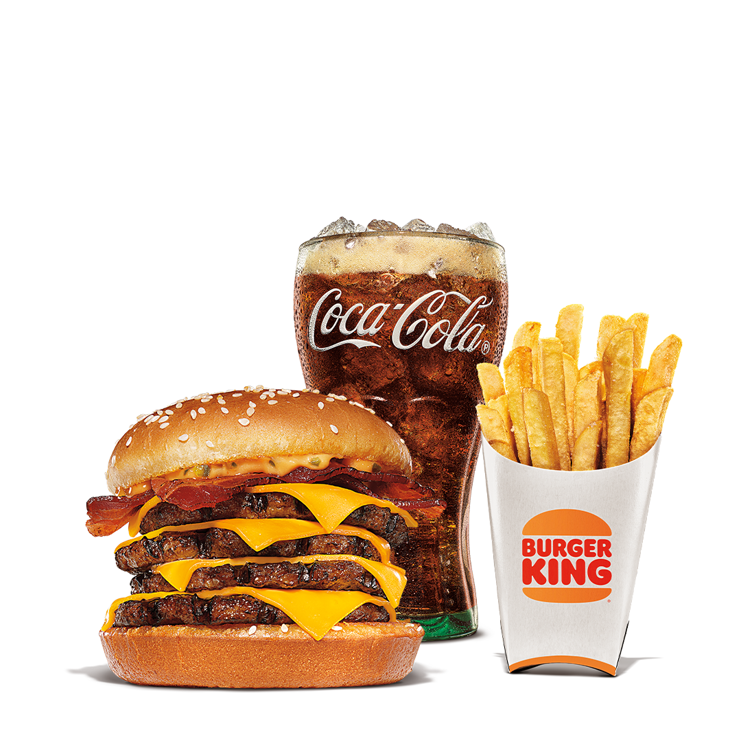 Order Quad BK Stacker Meal food online from Burger King store, Springfield on bringmethat.com