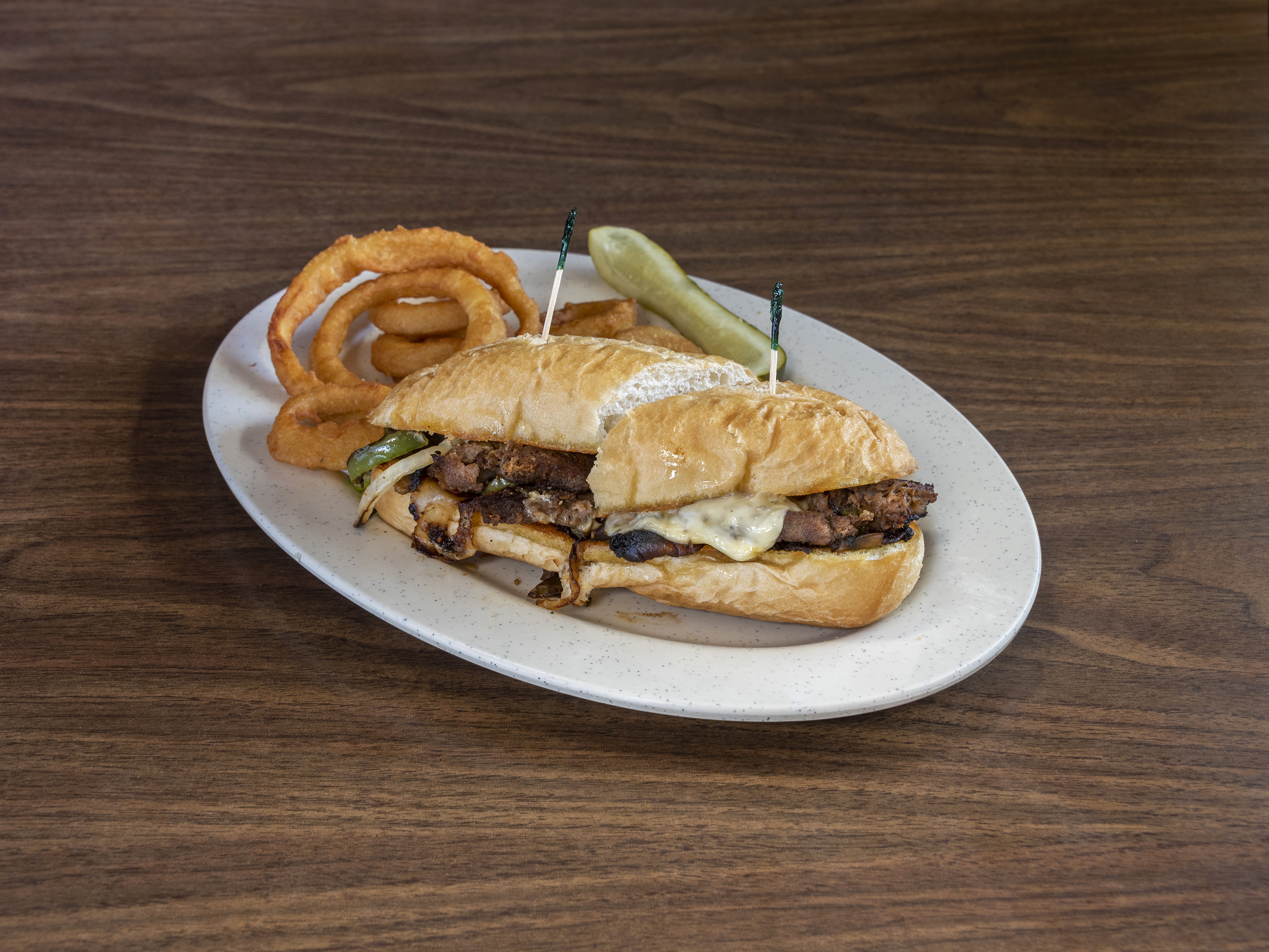 Order Philly Steak Sandwich food online from Corner Cafe store, Tulsa on bringmethat.com