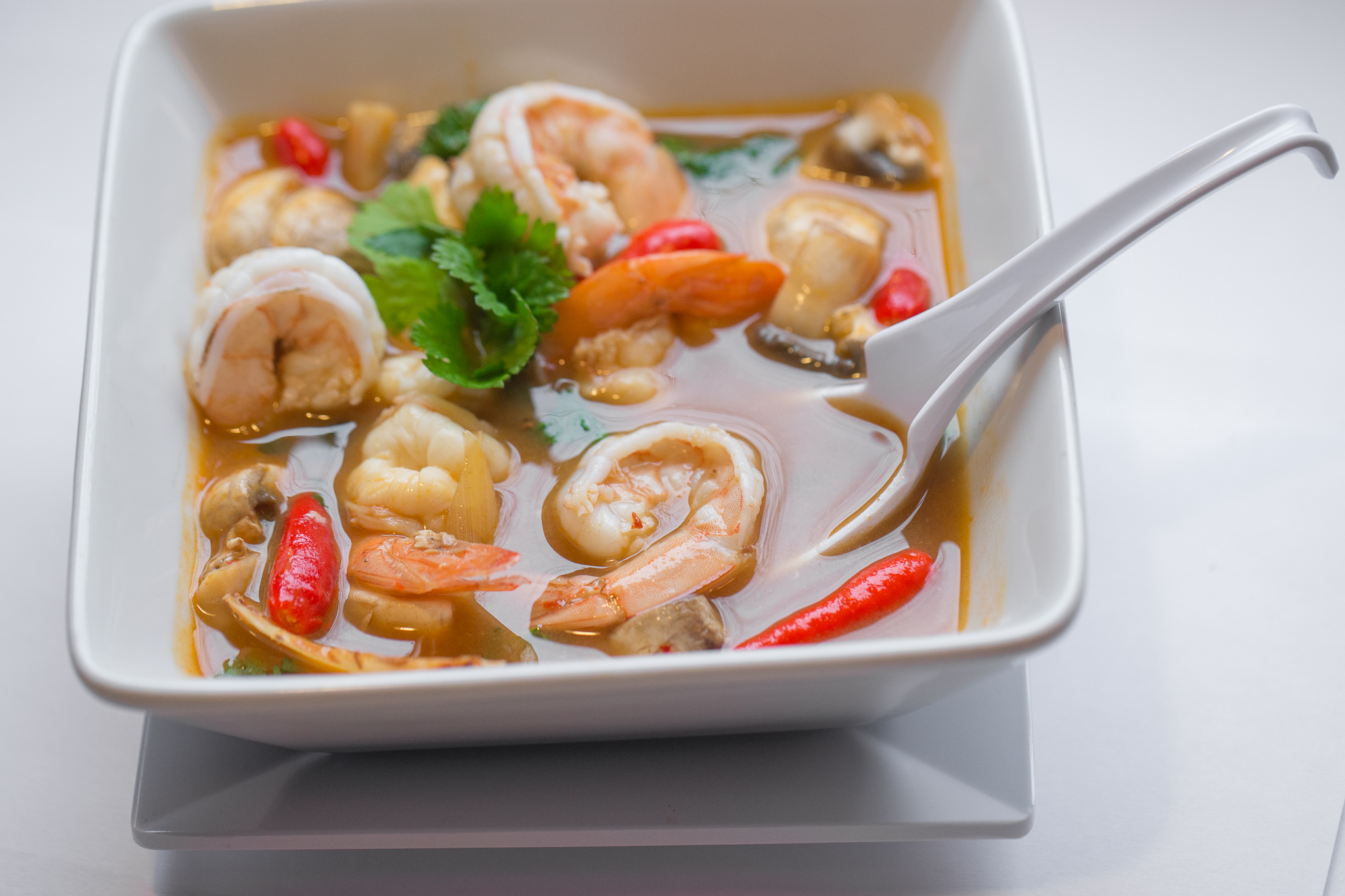 Order Tom Yum Kung Soup food online from Salween Thai Restaurant store, Omaha on bringmethat.com