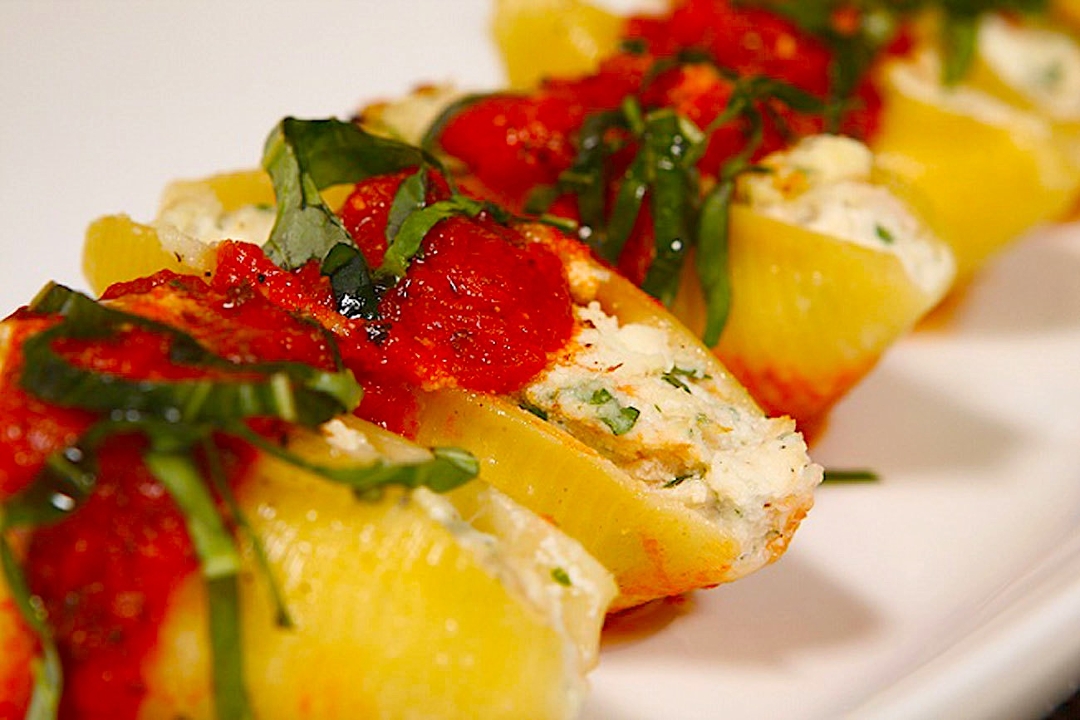 Order Crab Stuffed Shells Parmesan food online from Captain’s Curbside Seafood store, Trappe on bringmethat.com