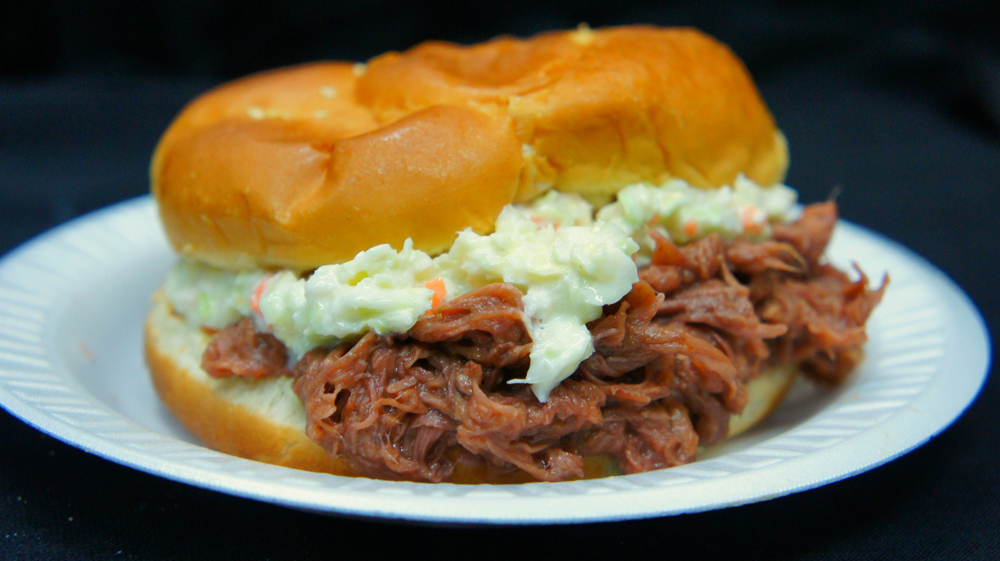Order Hickory Smoked Beef BBQ Sandwich food online from Cam Ham store, Huntington on bringmethat.com