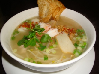 Order 69. House Tom Yum Noodle Soup food online from Nine and Nine store, Pasadena on bringmethat.com