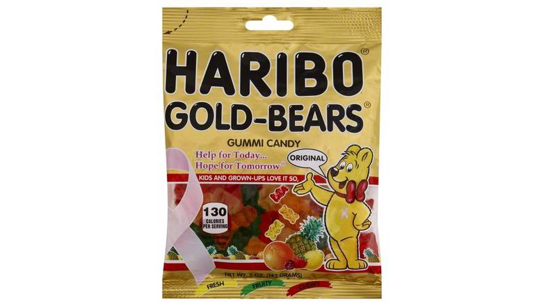 Order Haribo Goldbears Share Size Bag Golden And White Assorted food online from Trumbull Mobil store, Trumbull on bringmethat.com