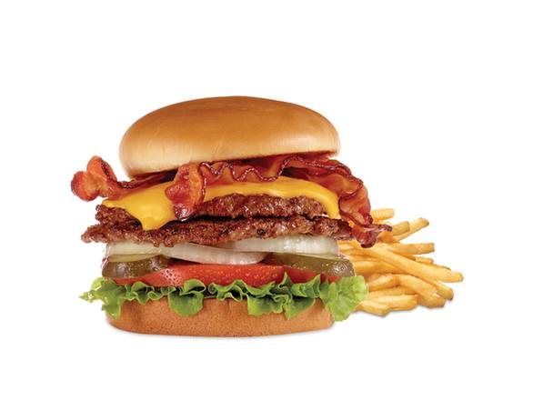 Order Bacon 'n Cheese Double Steakburger 'n Fries food online from Steak 'n Shake store, Springfield on bringmethat.com