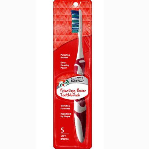 Order 7-Select Pulsating Battery Operated Toothbrush 1 Count food online from 7-Eleven store, Dallas on bringmethat.com