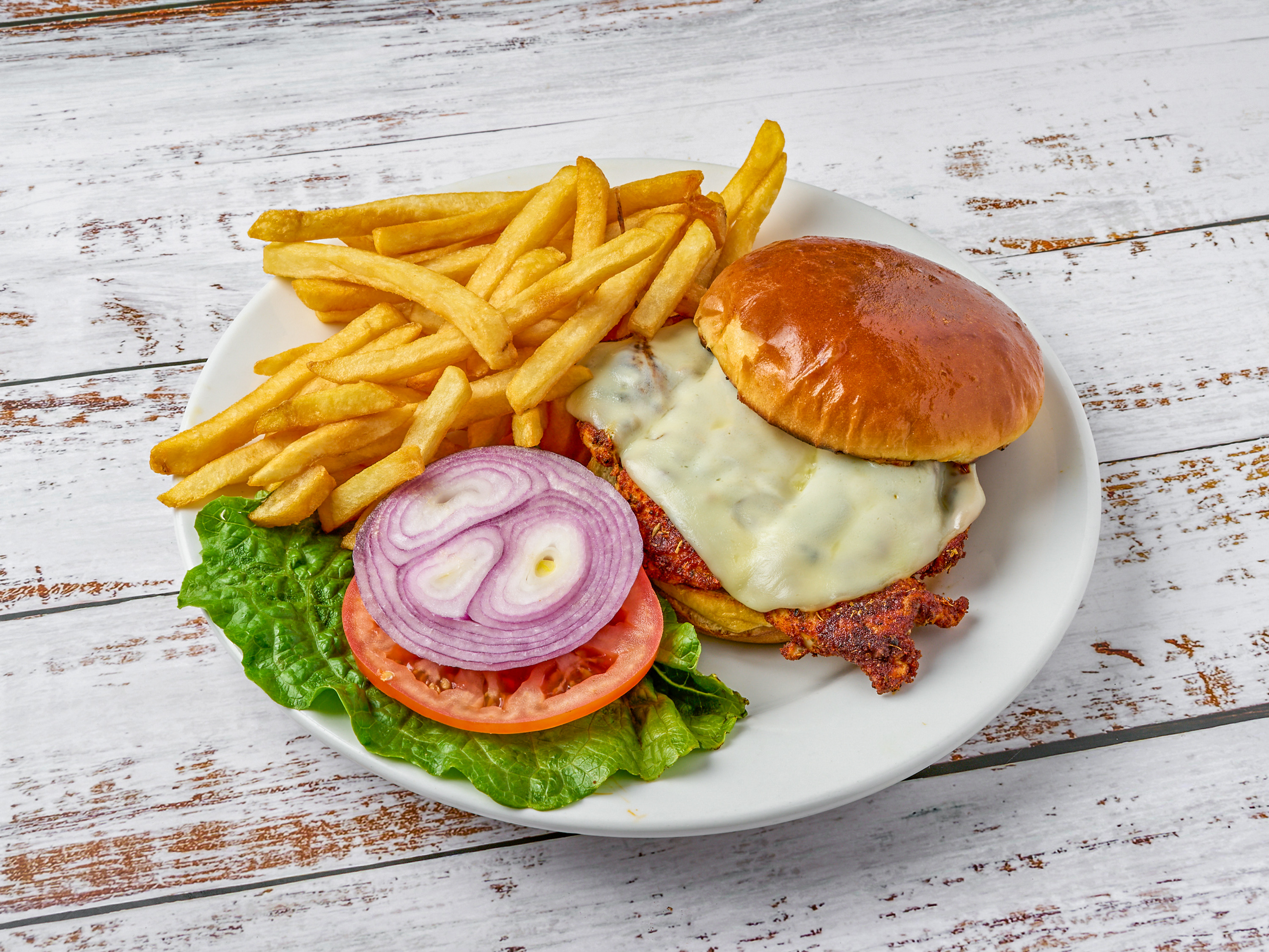 Order Cajun Chicken Sandwich  food online from Chipy Cafe store, Lincolnshire on bringmethat.com