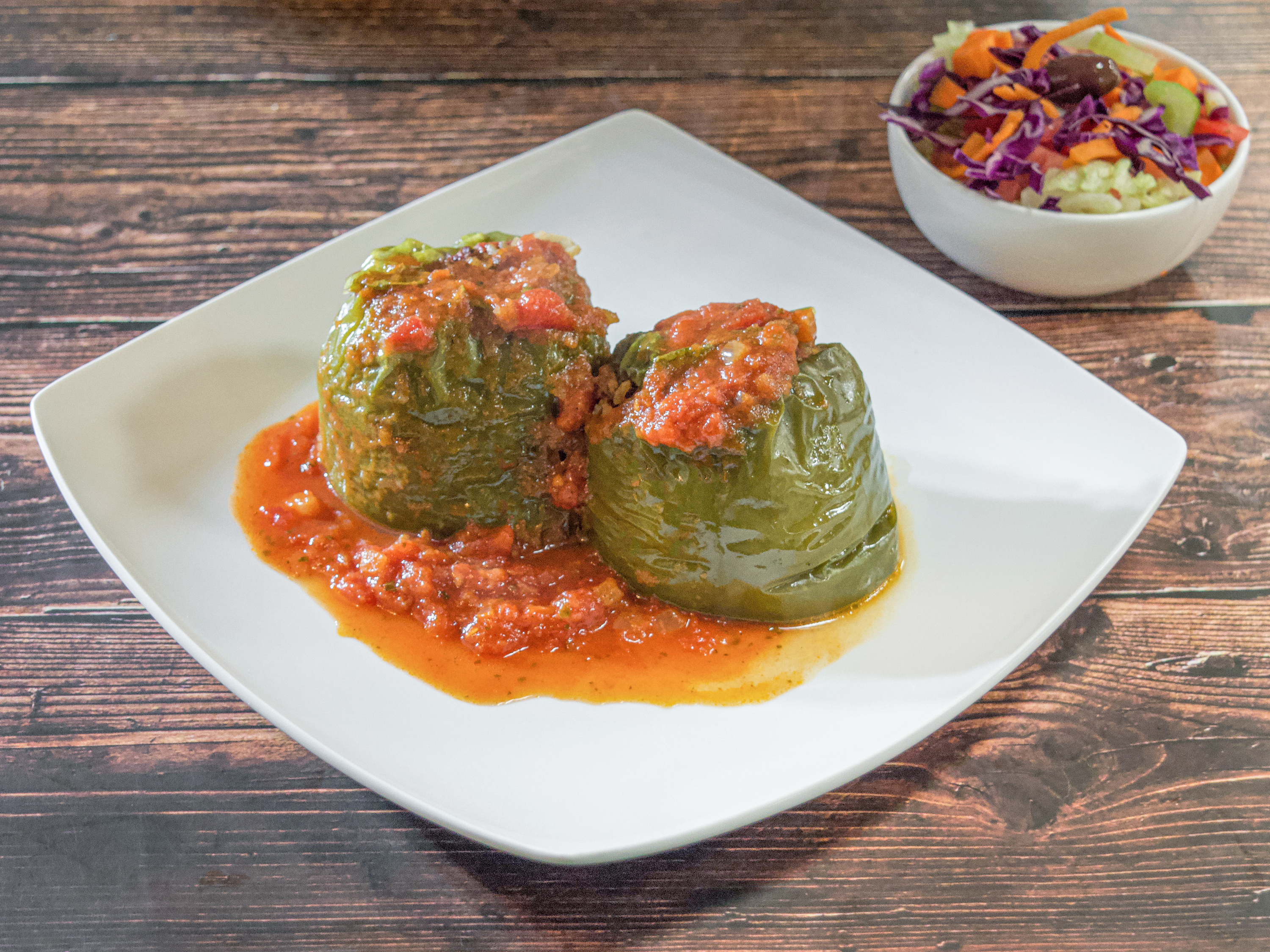 Order Homemade Stuffed Peppers food online from Nick Pizza store, Quincy on bringmethat.com