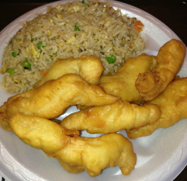 Order 40. Kid's Fried Chicken with Fried Rice food online from Sizzling Wok store, San Antonio on bringmethat.com