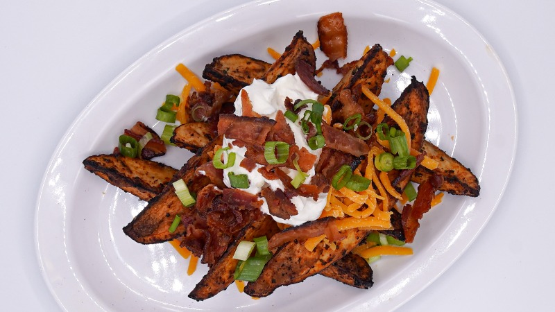 Order Loaded Potato Wedges food online from Greenspot Salad store, San Diego on bringmethat.com