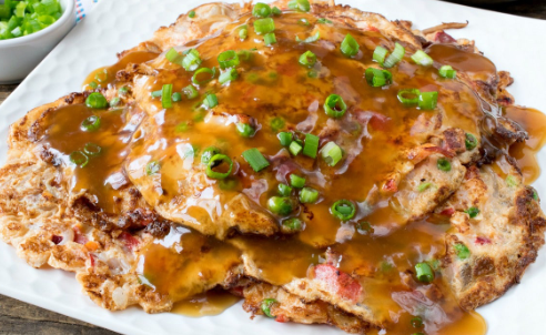 Order Beef Egg Foo Young food online from Hot Mustard store, Charleston on bringmethat.com