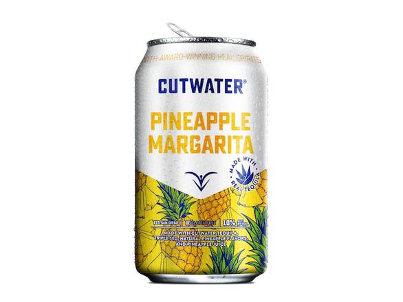 Order Cutwater Pineapple Margarita - 4x 12oz Cans food online from Josh Wines & Liquors Inc store, New York on bringmethat.com