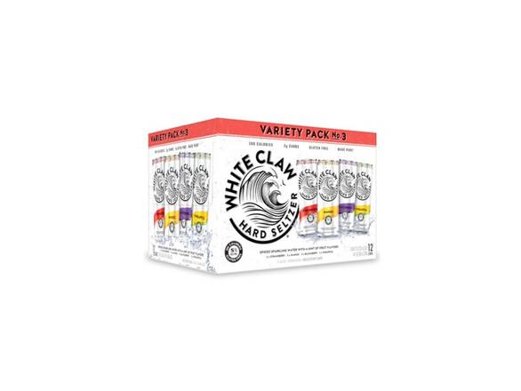 Order White Claw Hard Seltzer Variety Pack No. 3 - 12x 12oz Cans food online from Magothy Wine & Spirits store, Severna Park on bringmethat.com