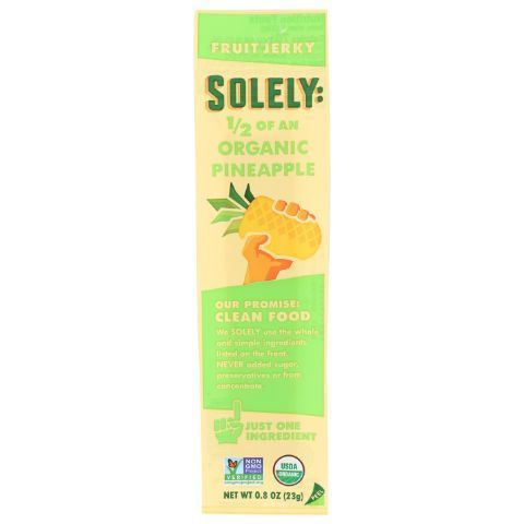 Order Solely Fruit Jerky Pineapple Strips .8oz food online from 7-Eleven store, New Haven on bringmethat.com