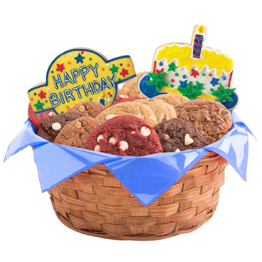 Order W147. Confetti and Candles Primary Basket food online from Cookies By Design store, Schaumburg on bringmethat.com