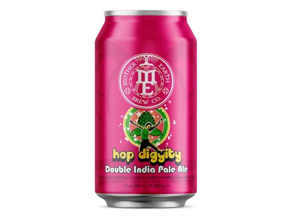 Order Mother Earth Brewing Company - Hop Diggity - Double IPA - 6x 12oz Bottles food online from Booze & Brews Liquor store, Burbank on bringmethat.com