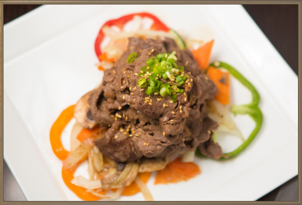 Order Bulgogi Dinner Entree food online from Bop N Sushi store, Westwood on bringmethat.com