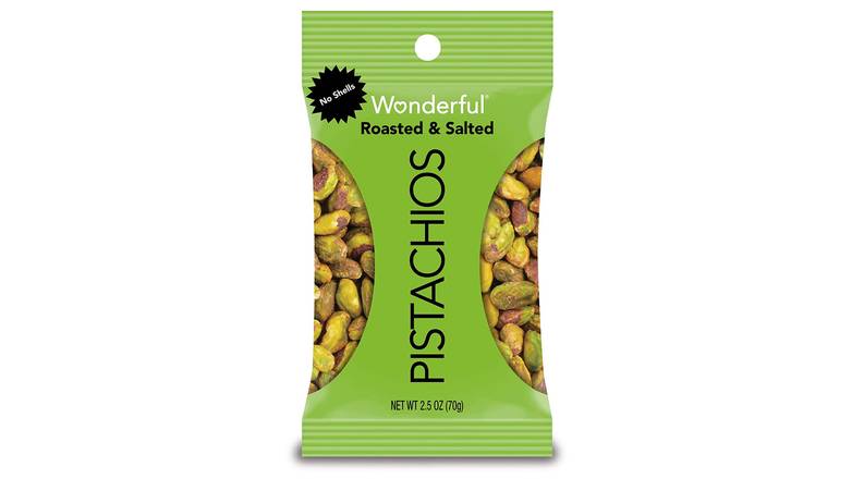Order Wonderful Pistachios No Shells Roasted And Salted food online from Shell Rock Spring store, Bel Air on bringmethat.com