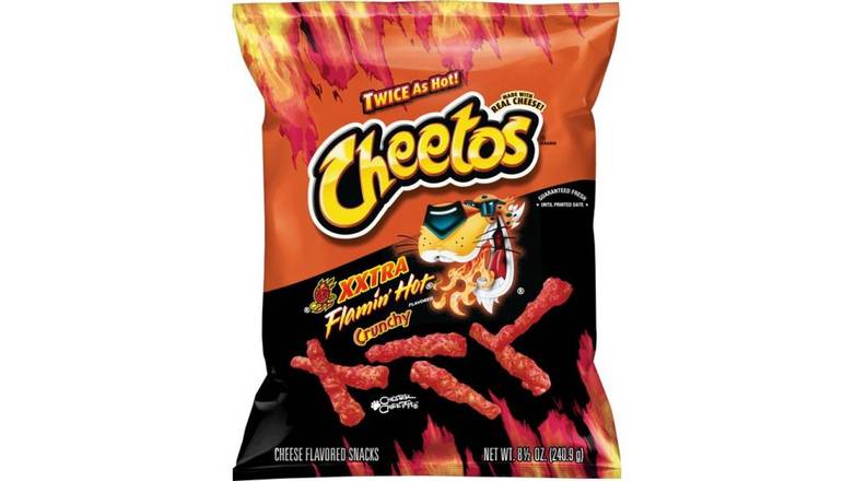 Order Cheetos Crunchy Xxtra Flamin Hot food online from Red Roof Market store, Lafollette on bringmethat.com