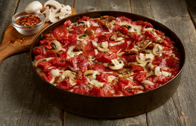 Order BJ's Classic Combo Deep Dish Pizza food online from BJs Restaurant & Brewhouse store, Greenwood on bringmethat.com
