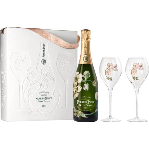 Order Perrier-Jouet Brut Champagne Gift Set (750 ML) 104736 food online from Bevmo! store, Chino on bringmethat.com